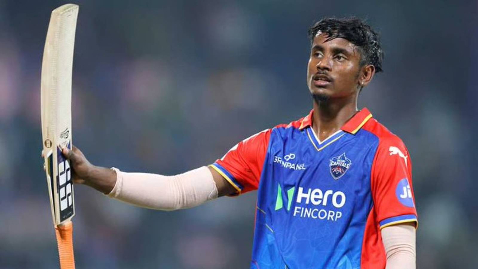 Abhishek Porel during a Delhi Capitals match