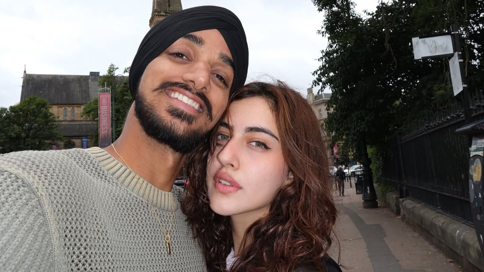 Arshdeep Singh with Samreen Kaur