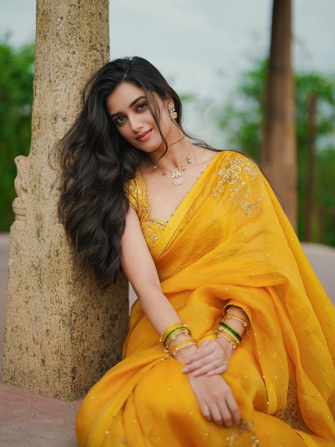 Bhagyashri Borse Staring Boldly At Camera