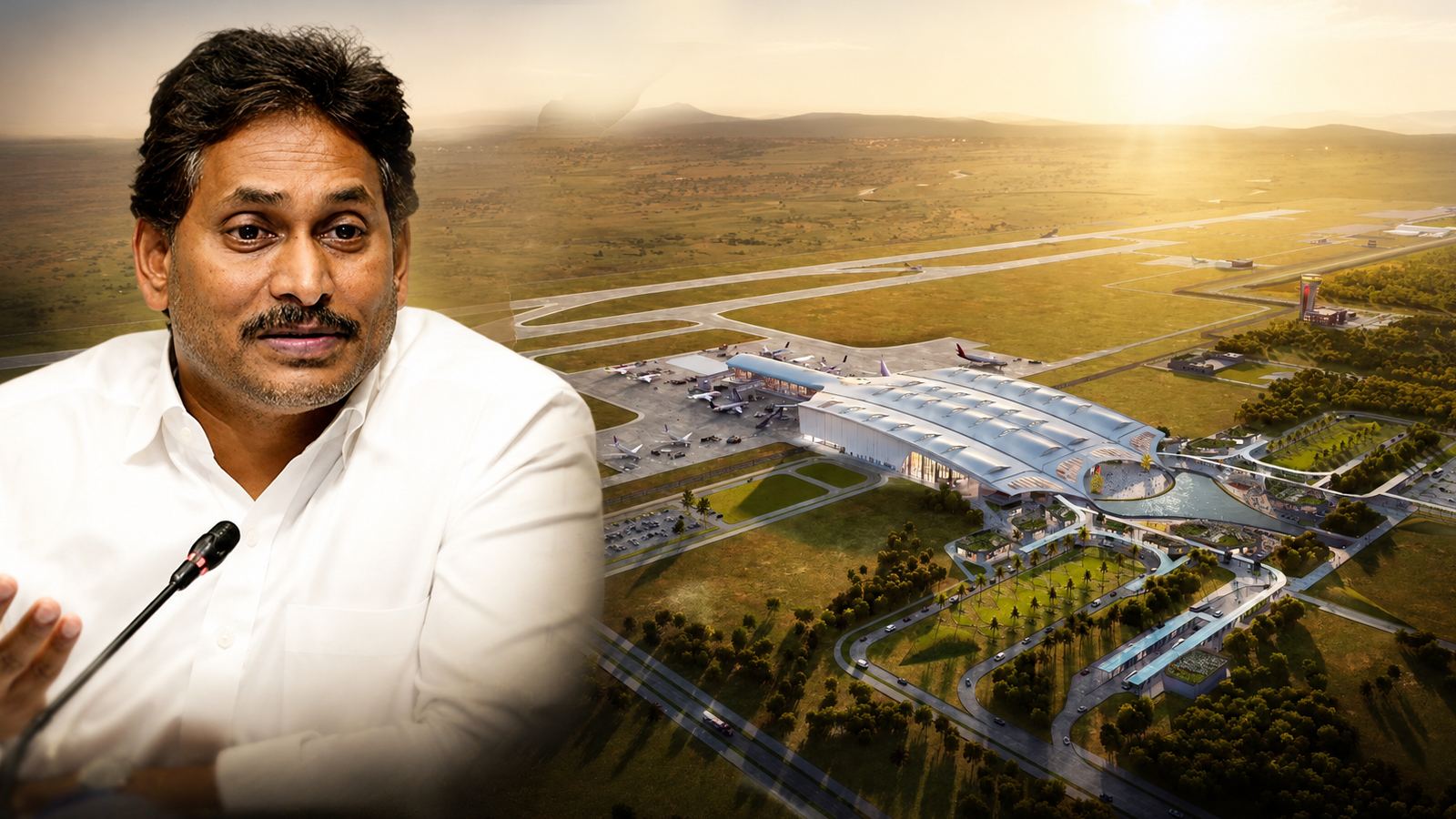 Narendra Modi Chandrababu Jagan Bhogapuram Airport