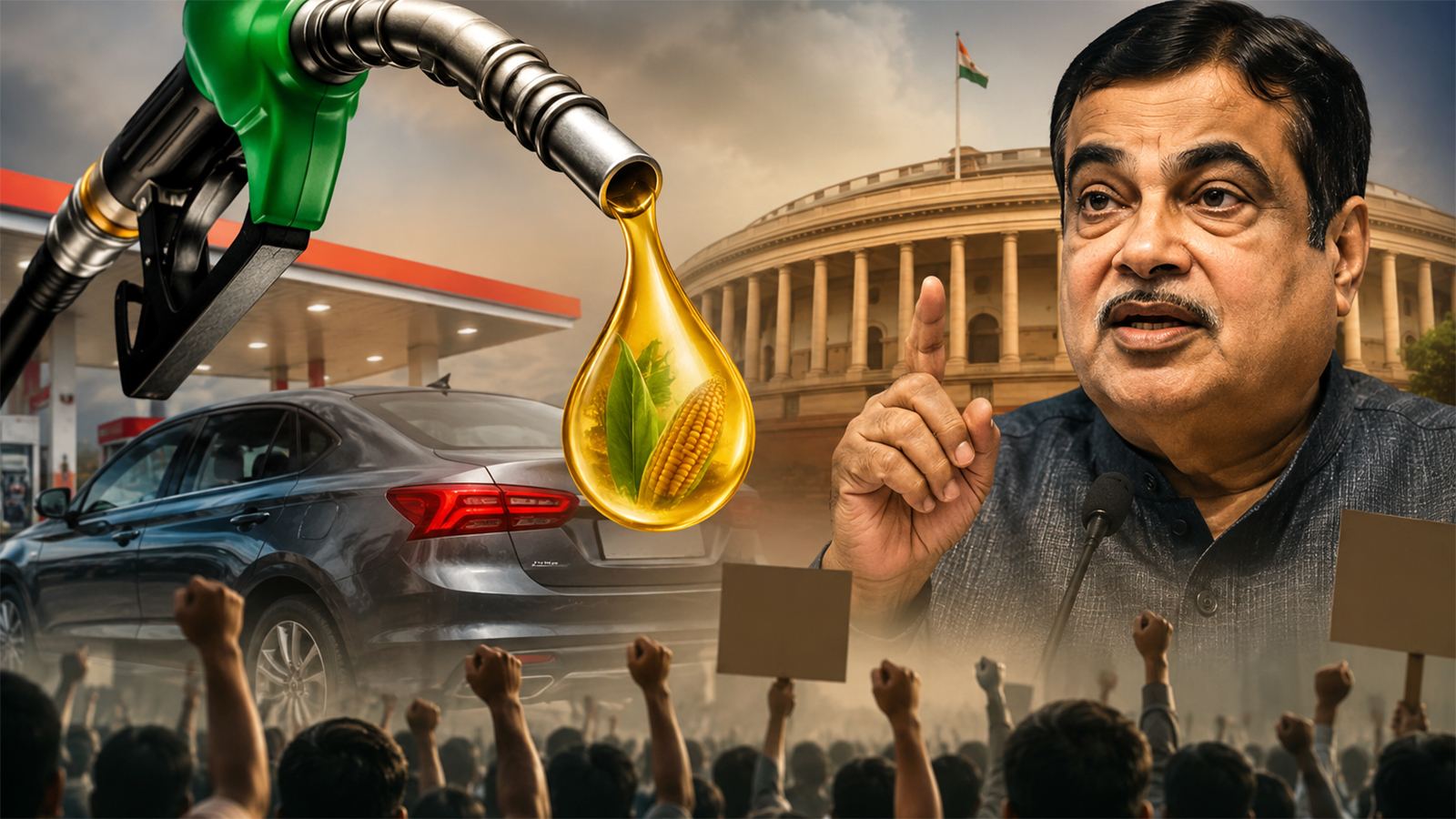 Cockroach Janata Party E20 protest