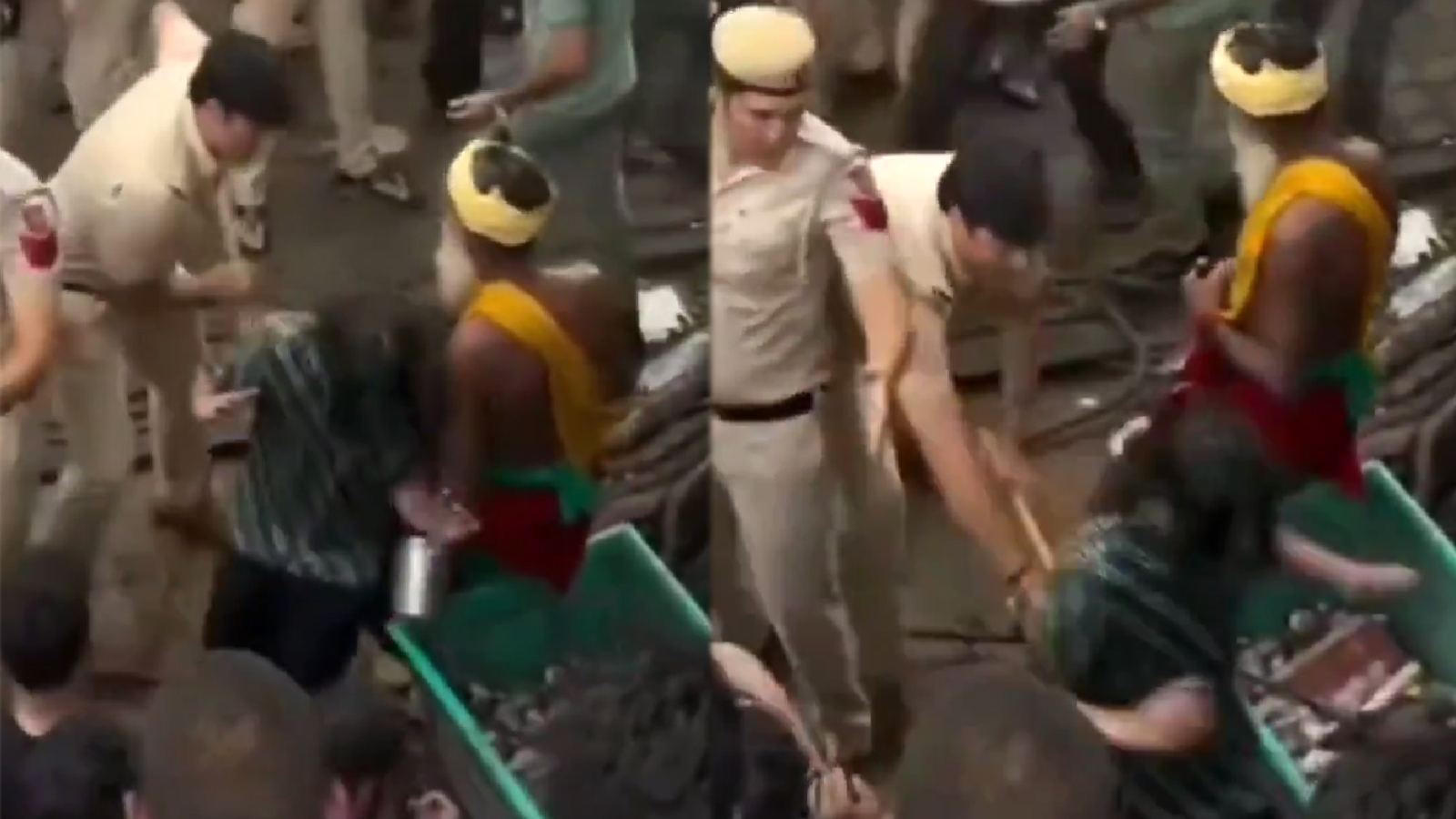 Delhi protest video shows police action