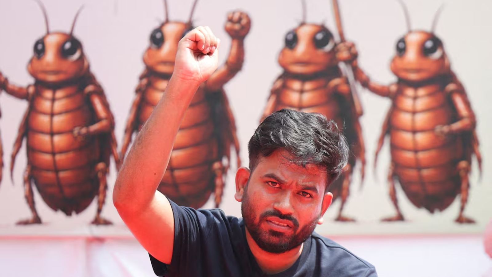 Cockroach Janata Party protest