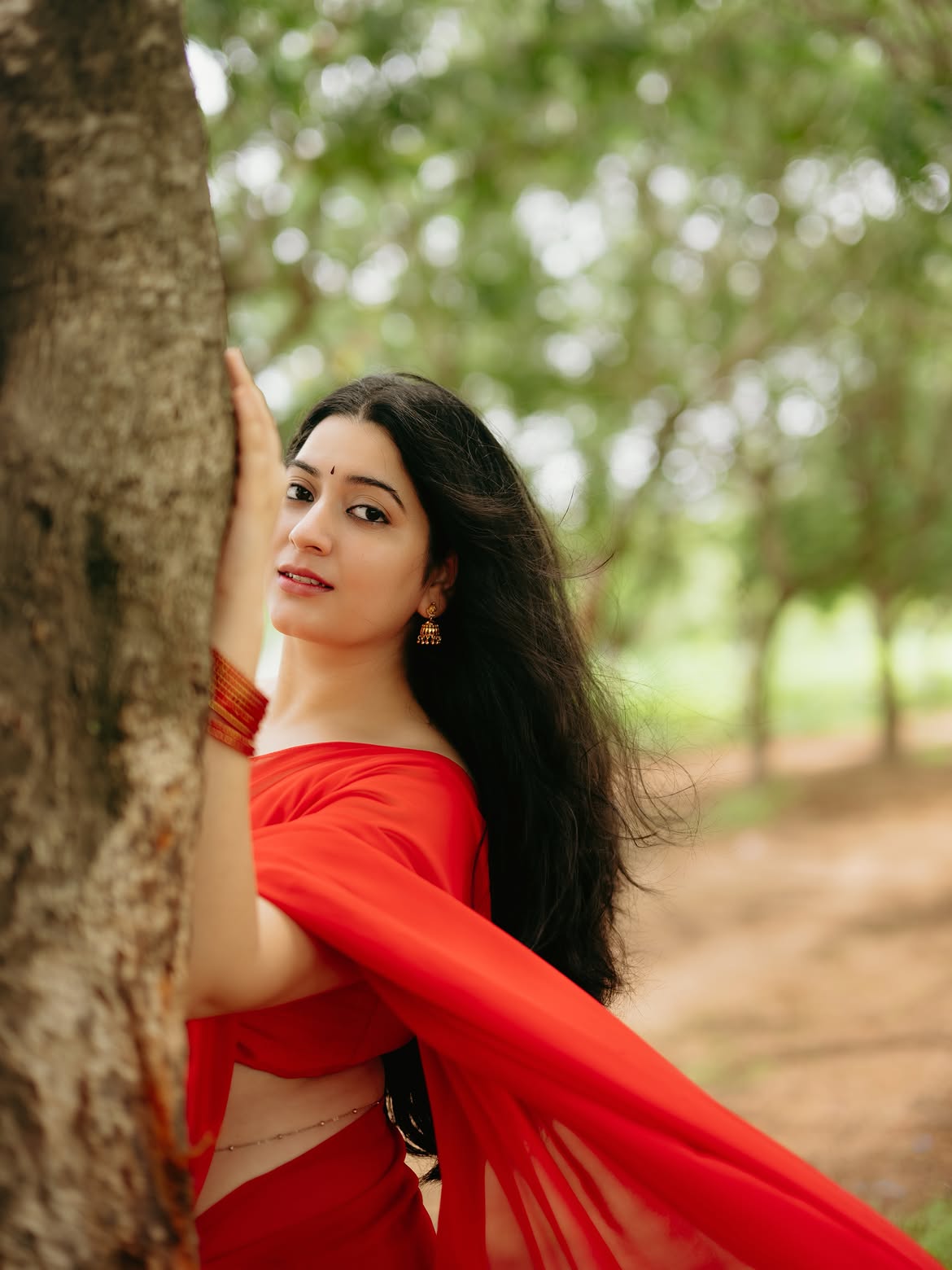K Sudha Capturing Attention With Dreamy Expression