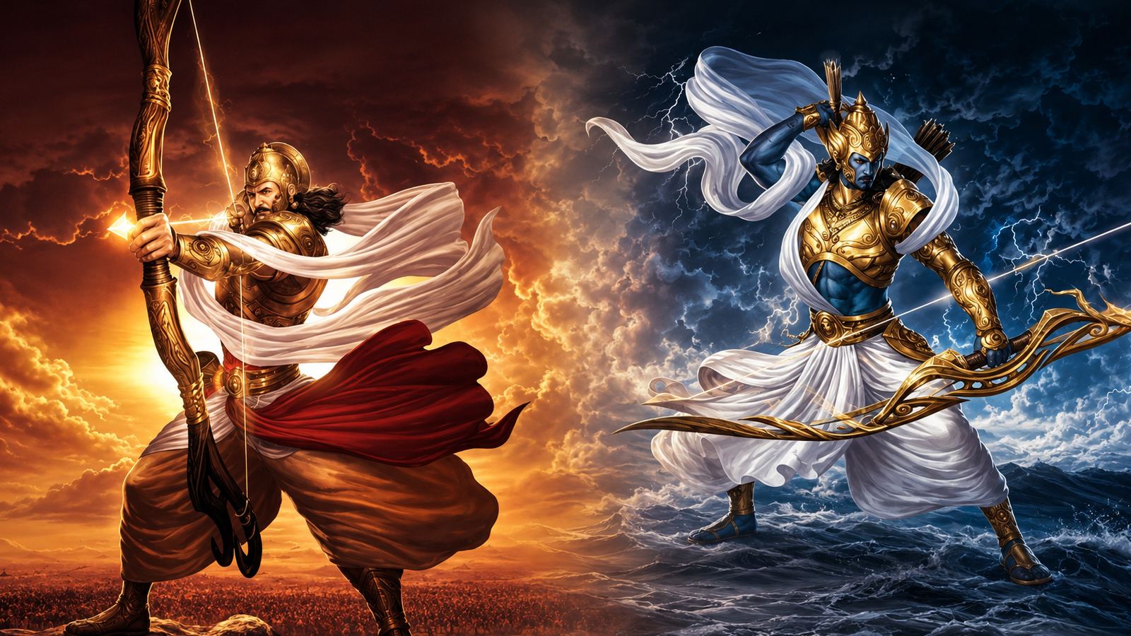 Karna Arjuna debate over Kalki 2898 AD