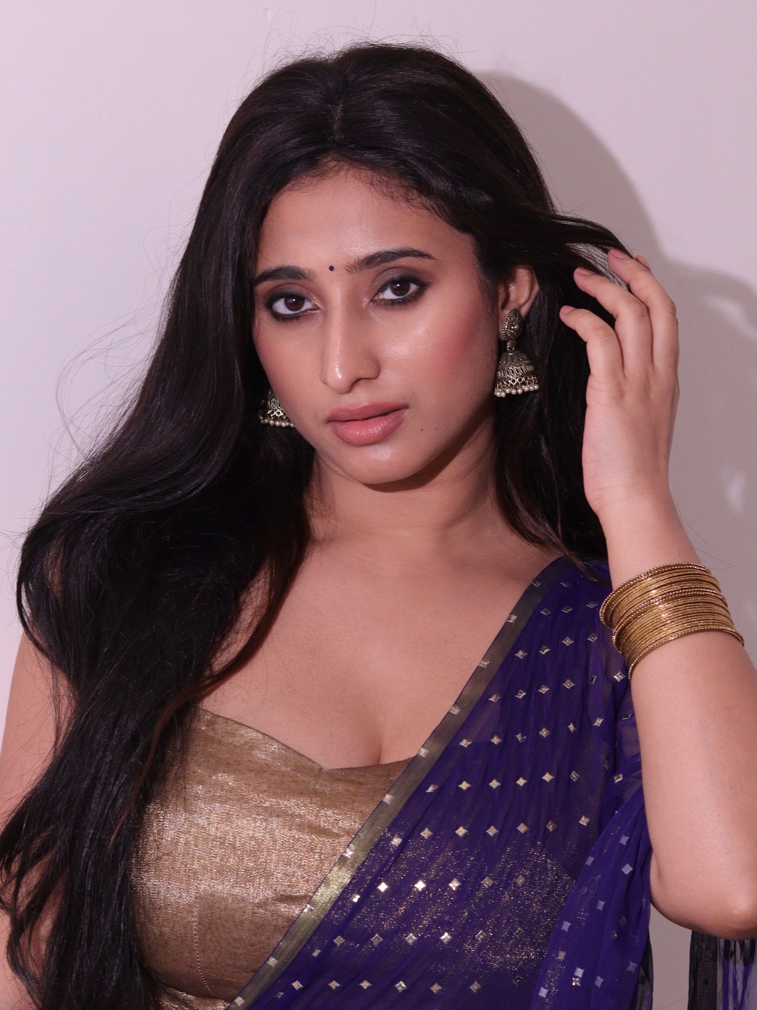 Kheyali Nath Flaunting Gold Blouse Ethnic Attire