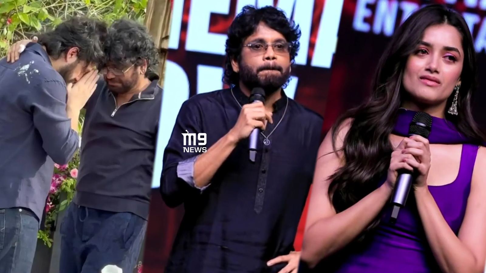 Akhil and Nagarjuna at Lenin success meet