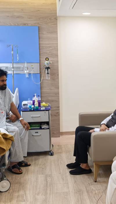 Photos: Maharashtra CM Fadnavis Visits Pawan Kalyan