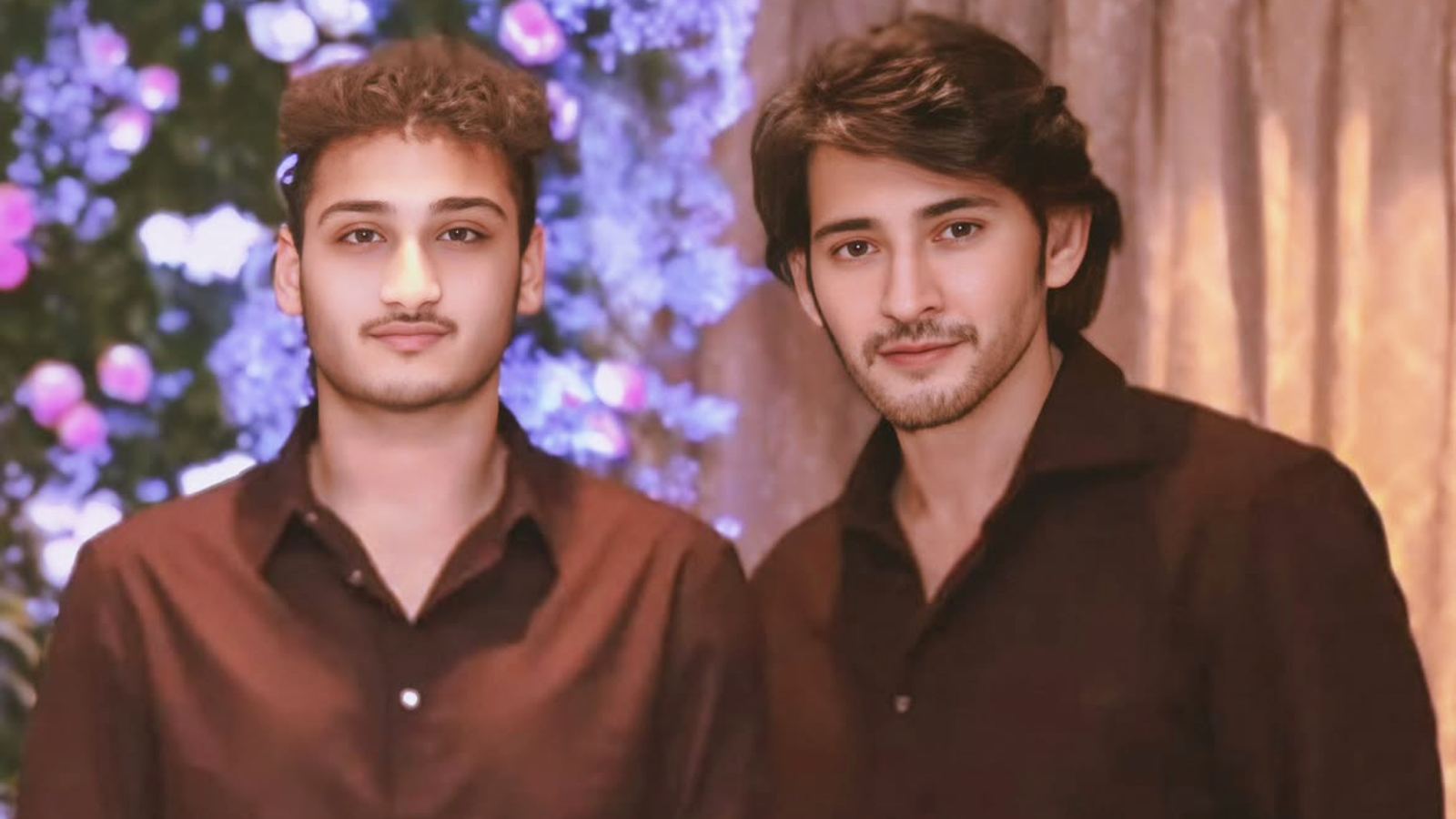Mahesh Babu with Jaya Krishna Ghattamaneni