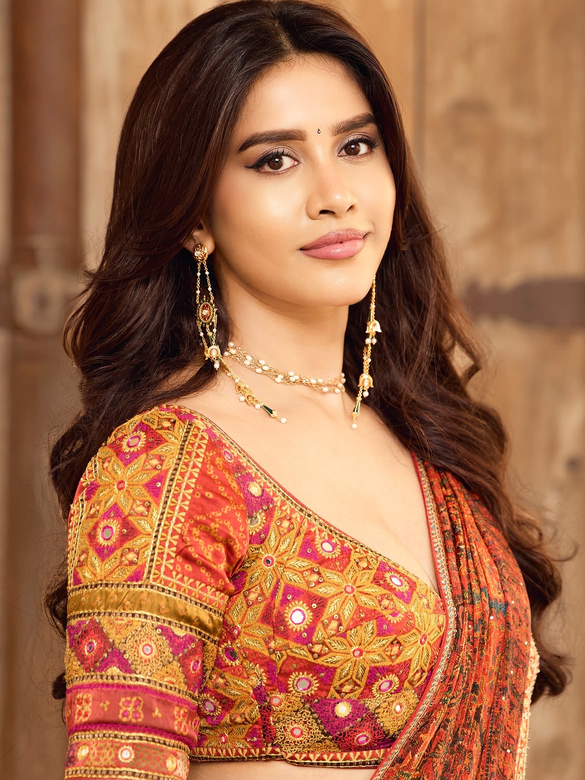 Nabha Natesh Exuding Pure Desi Diva Vibe Close Up