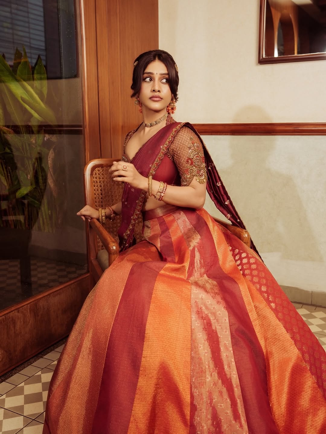 Nabha Natesh Leaning Into Royal Festive Vibe