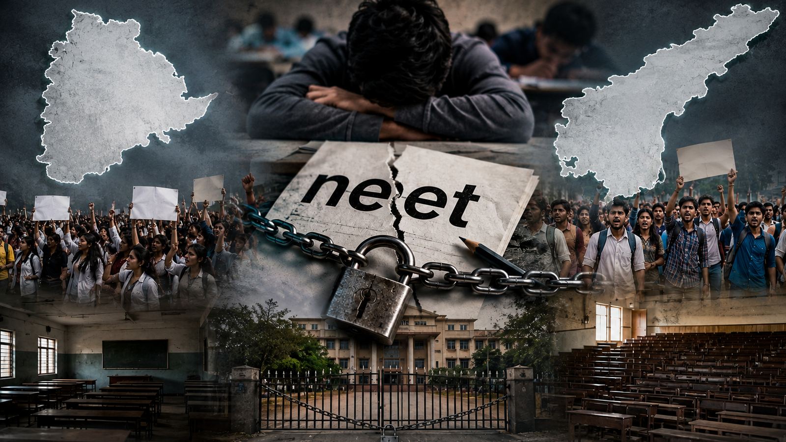 NEET bandh protest in Telangana