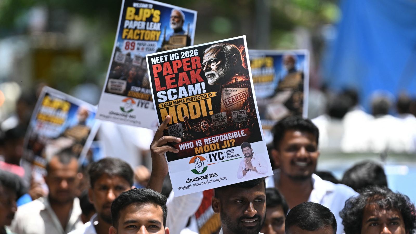 NEET protest political campaign
