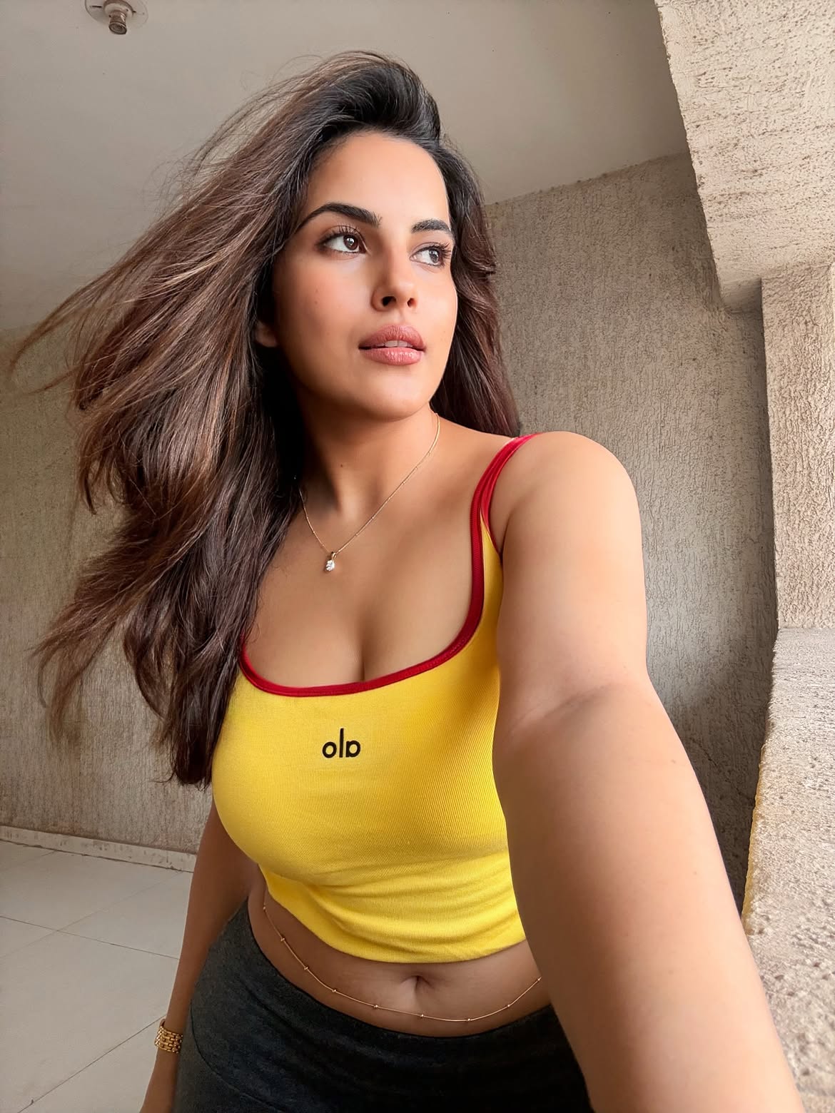 Pratibha Choudharry Smiling Softly For A Selfie
