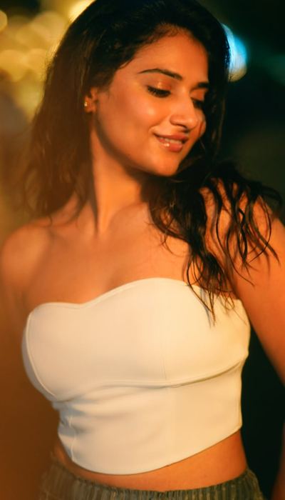 Prisha Singh Flashing Confident Warm Street Smile