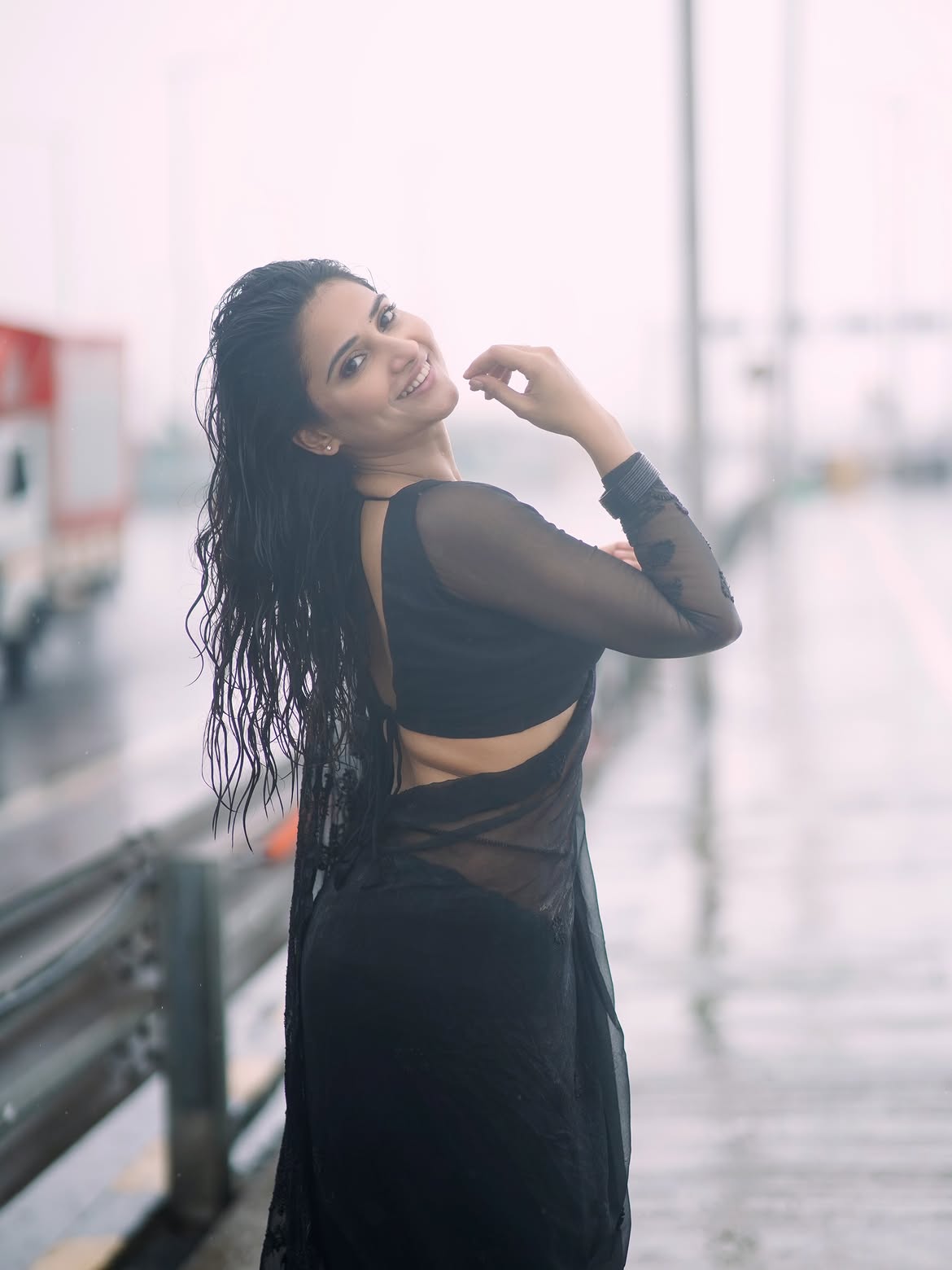 Prisha Singh Looking Back With A Captivating Smile