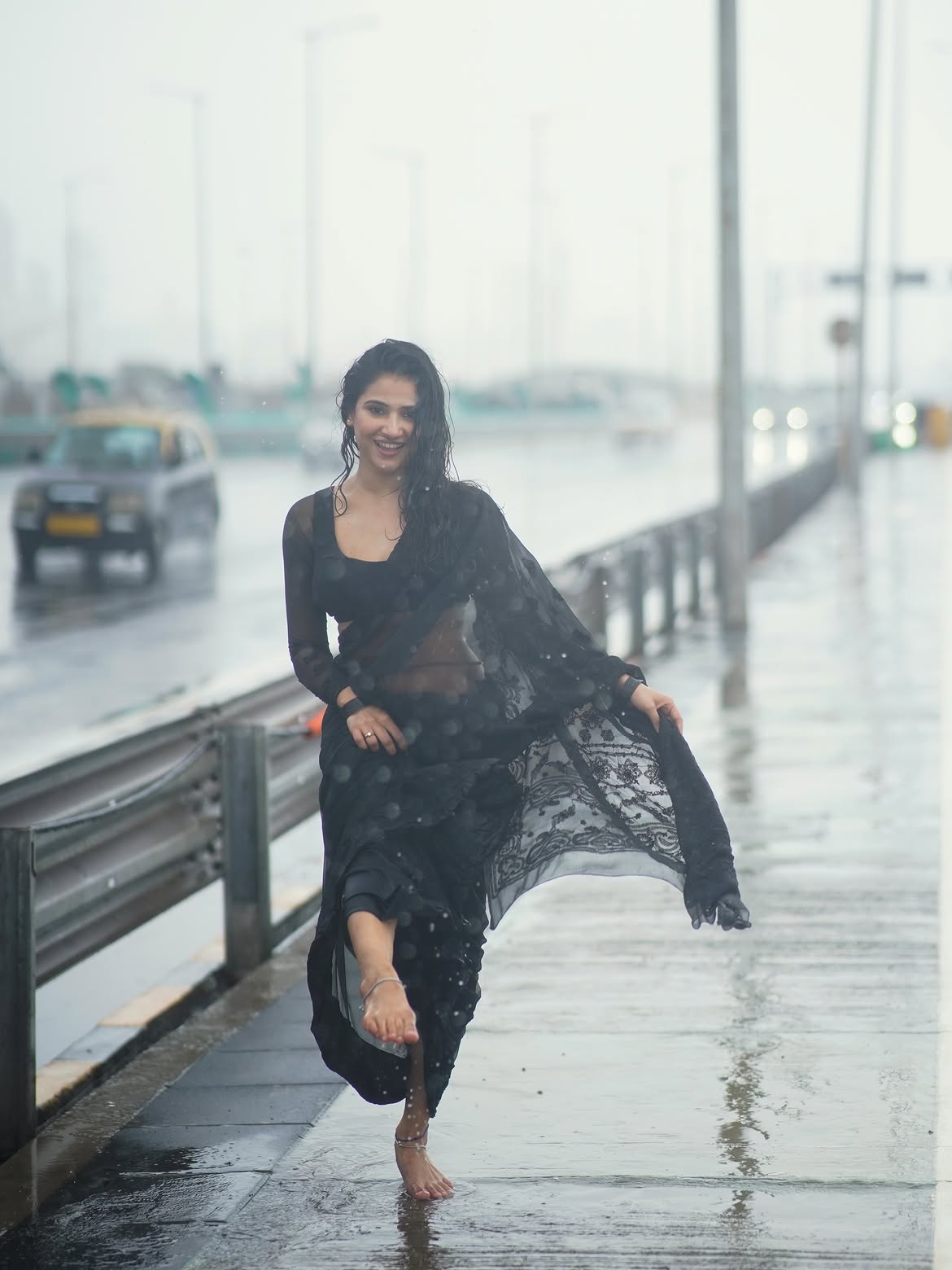 Prisha Singh Dancing Barefoot In The Heavy Monsoon