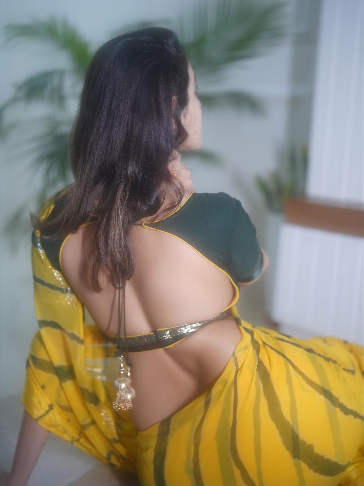 Priyanka Kholgade Chic Black Blouse Style Shot