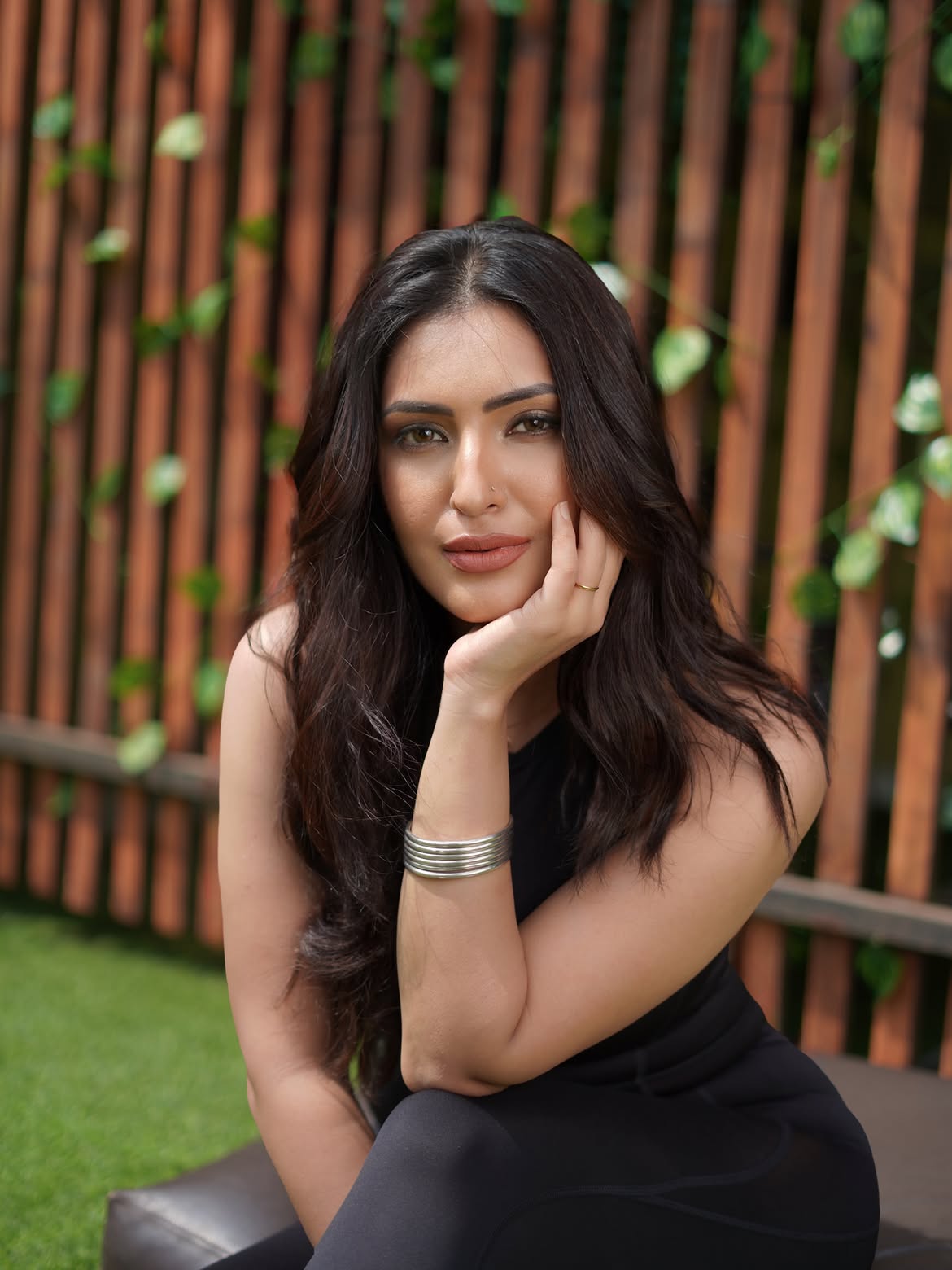 Shivangi Verma In Chic Black Athleisure Style Look