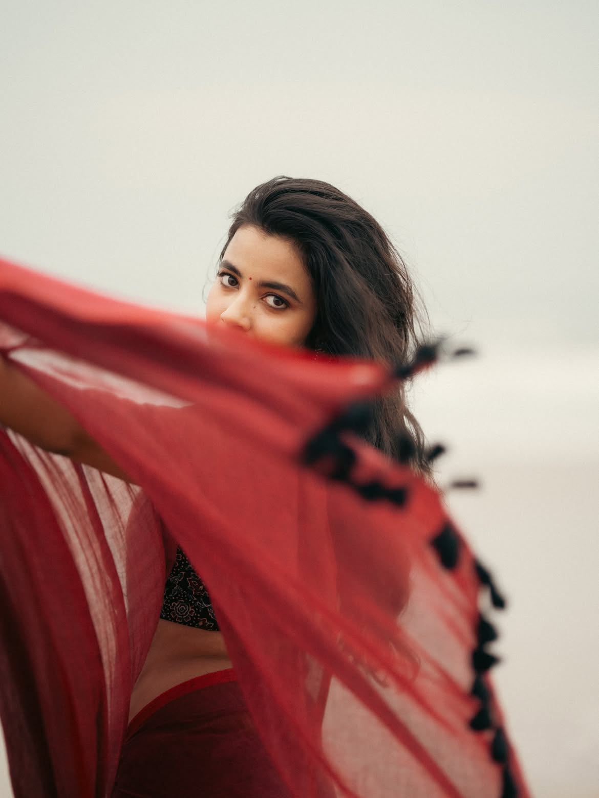 Shivani Nagaram Strikes Relaxed Beach Portrait Pose