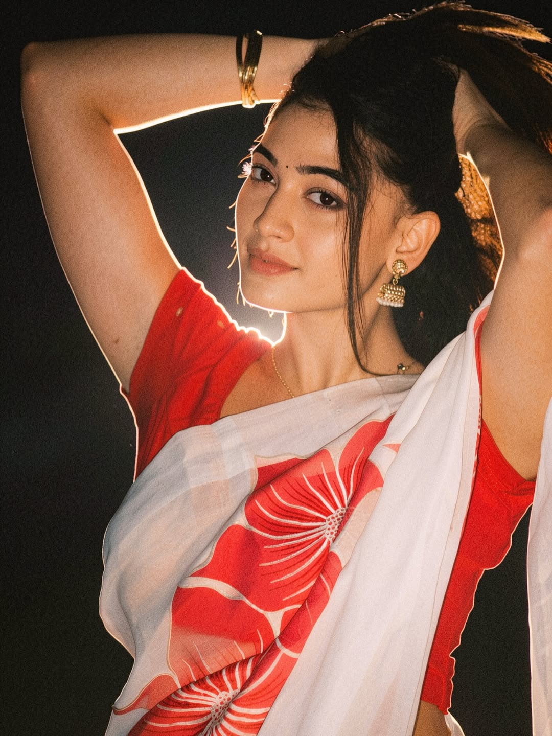 Spandana Palli Shows Off Bold Pose In Night Shot