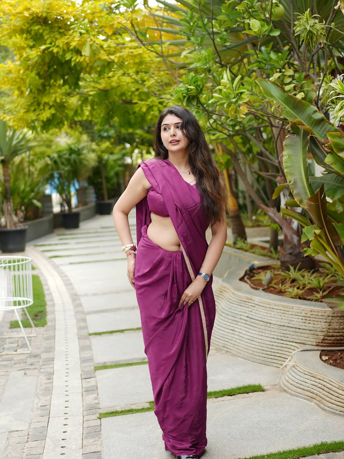 Vedvika Soni Smiling Sweetly In Elegant Ethnic Wear