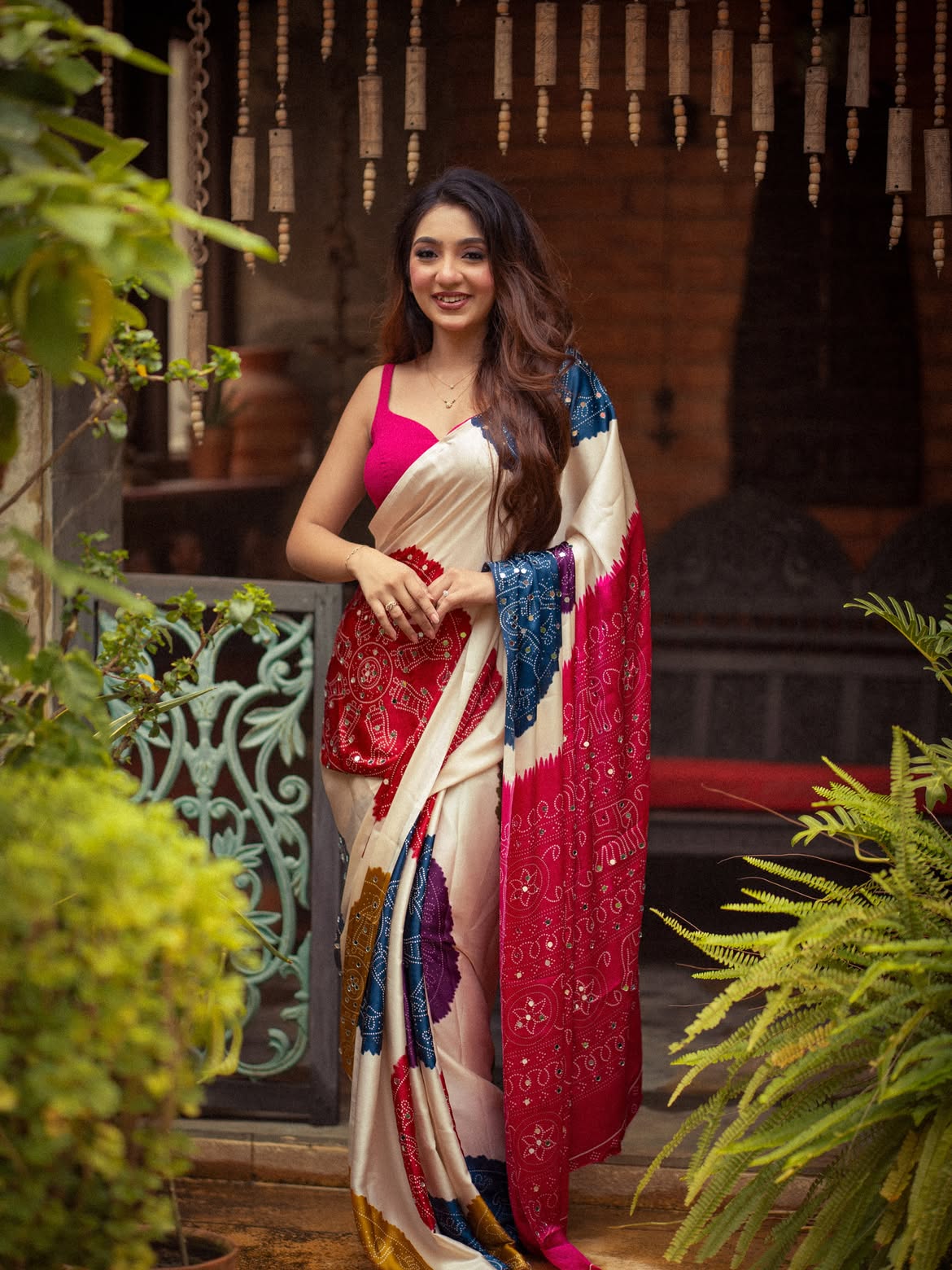 Ananya Guha Turns Heads In Vibrant Saree Glamour