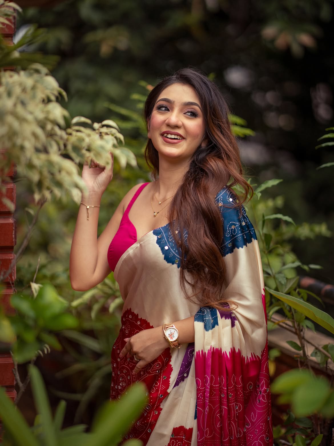 Ananya Guha Shows Confident Garden Style Portrait