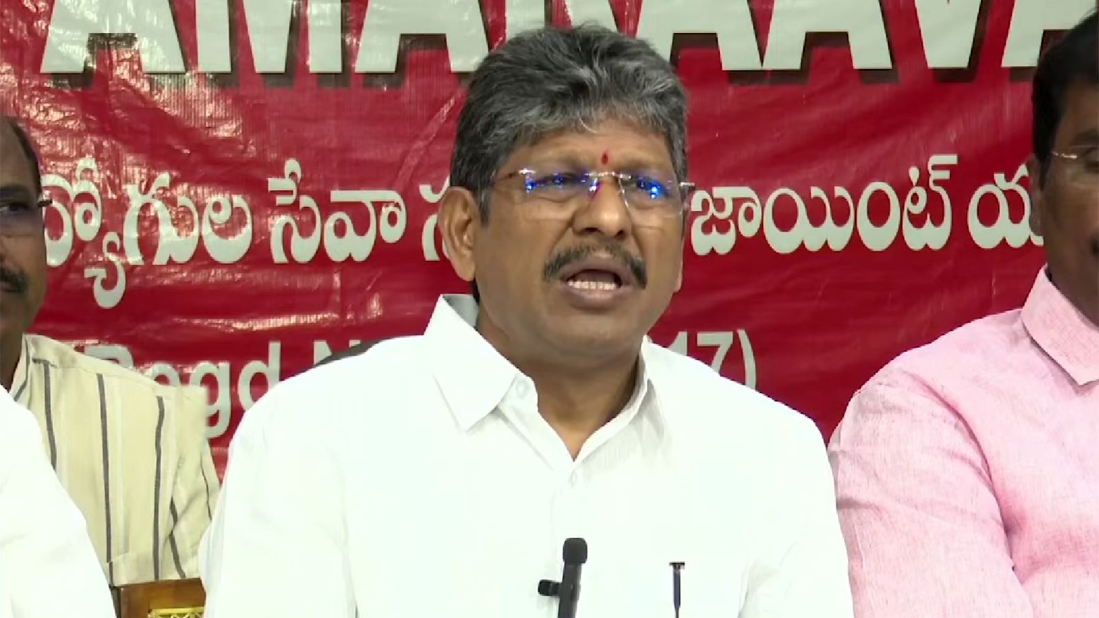 AP employee union leaders during dispute