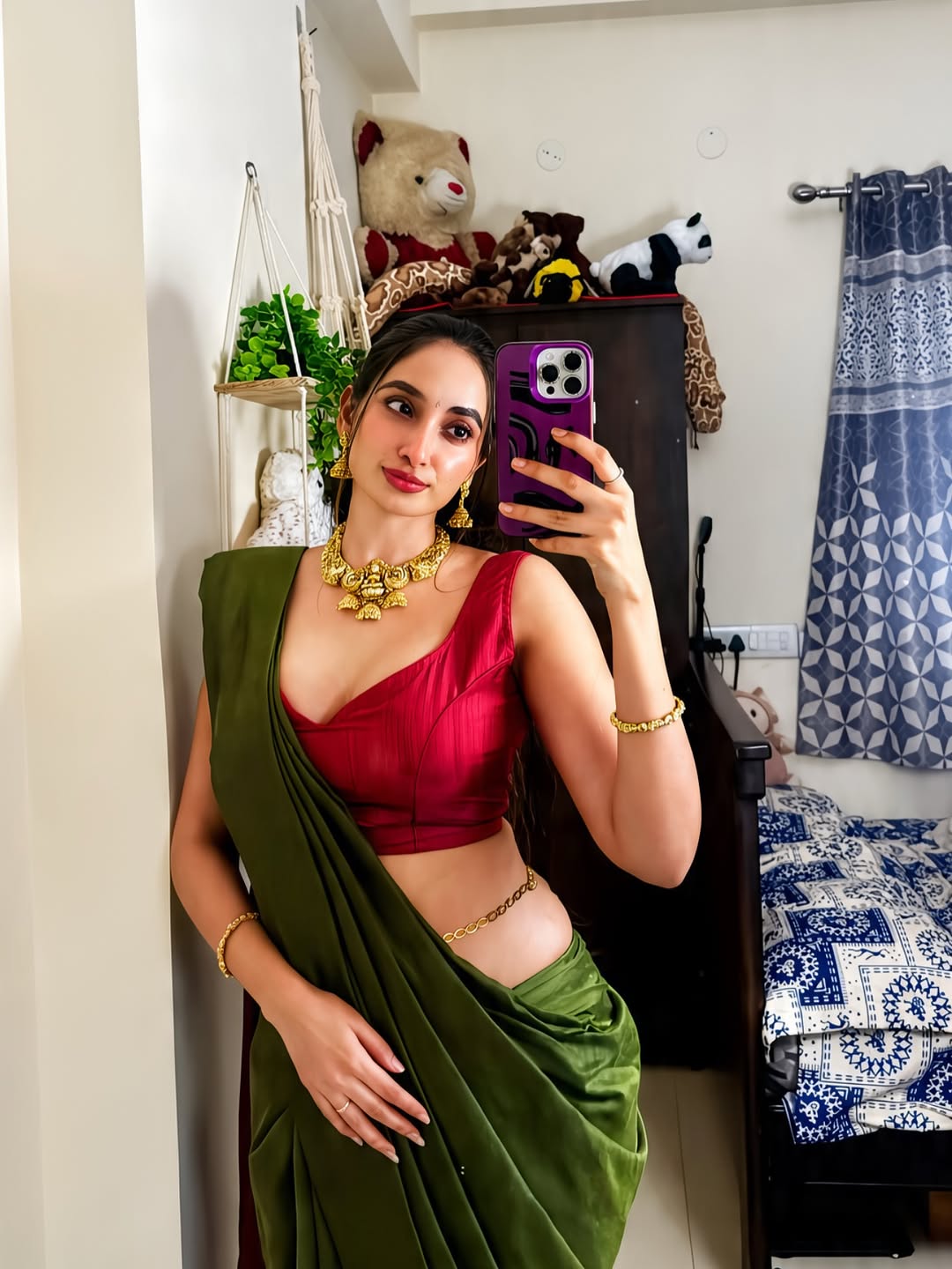 Aparna Reddy Gives Bold Ethnic Fashion Pose Today