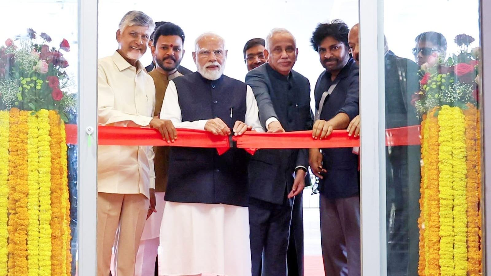 PM Modi inaugurates Bhogapuram Airport