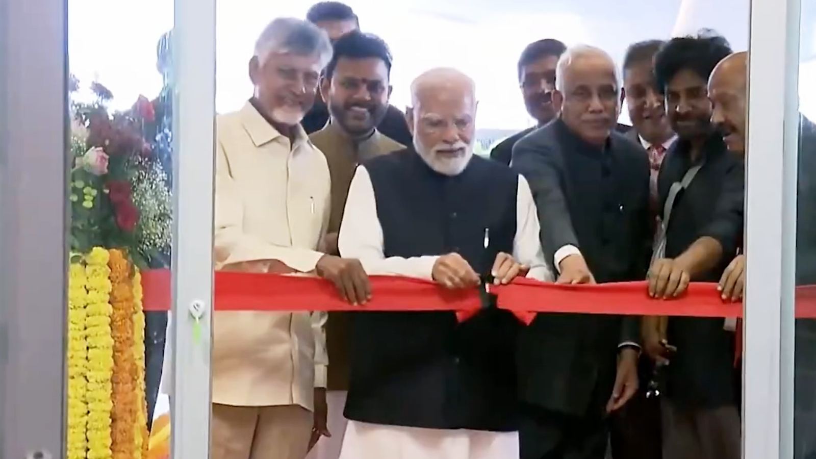 PM Modi inaugurates Bhogapuram Airport