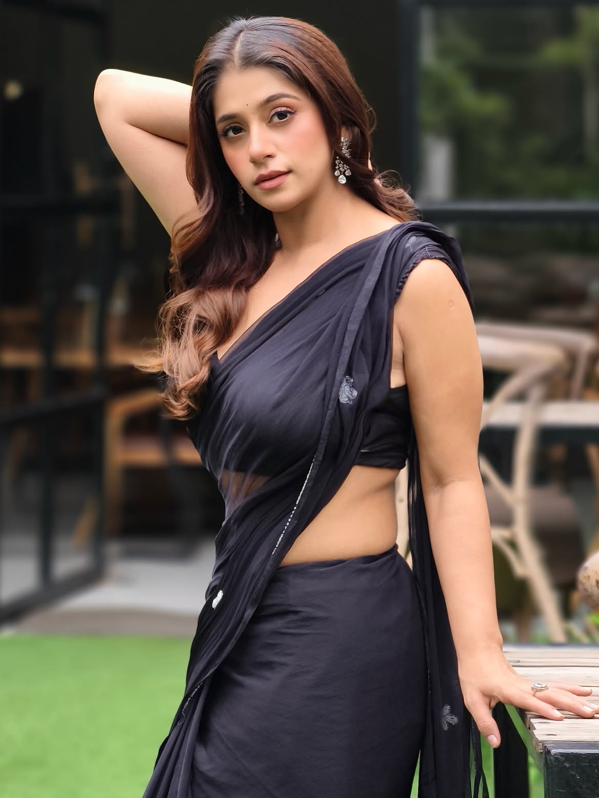 Chandni Bhagwananii Shows Off Statement Earrings