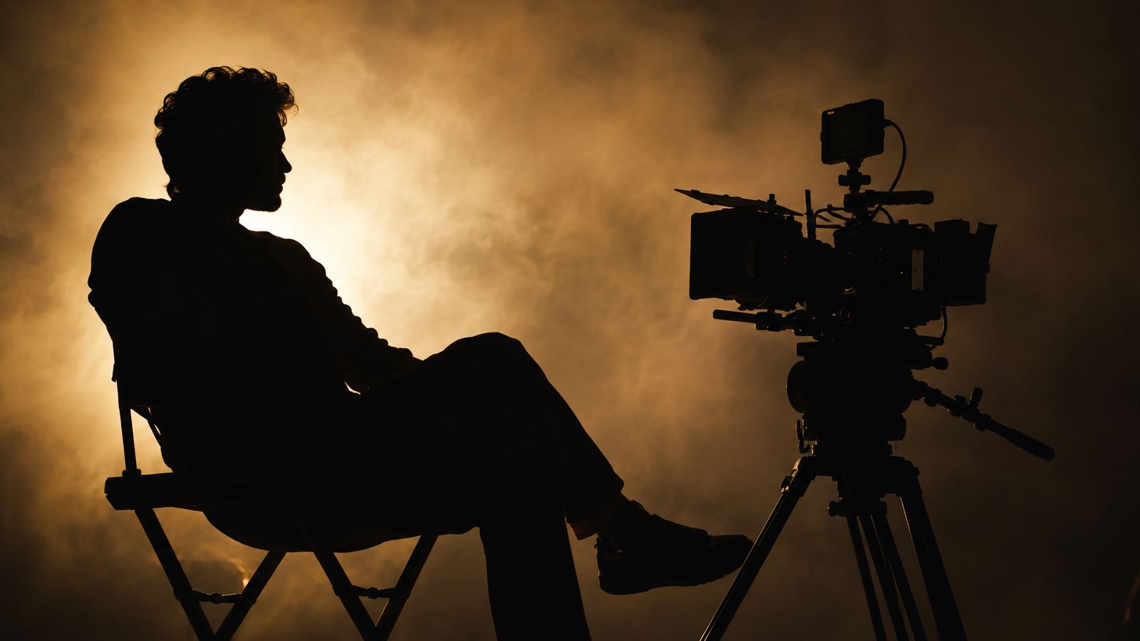 Hero on movie set