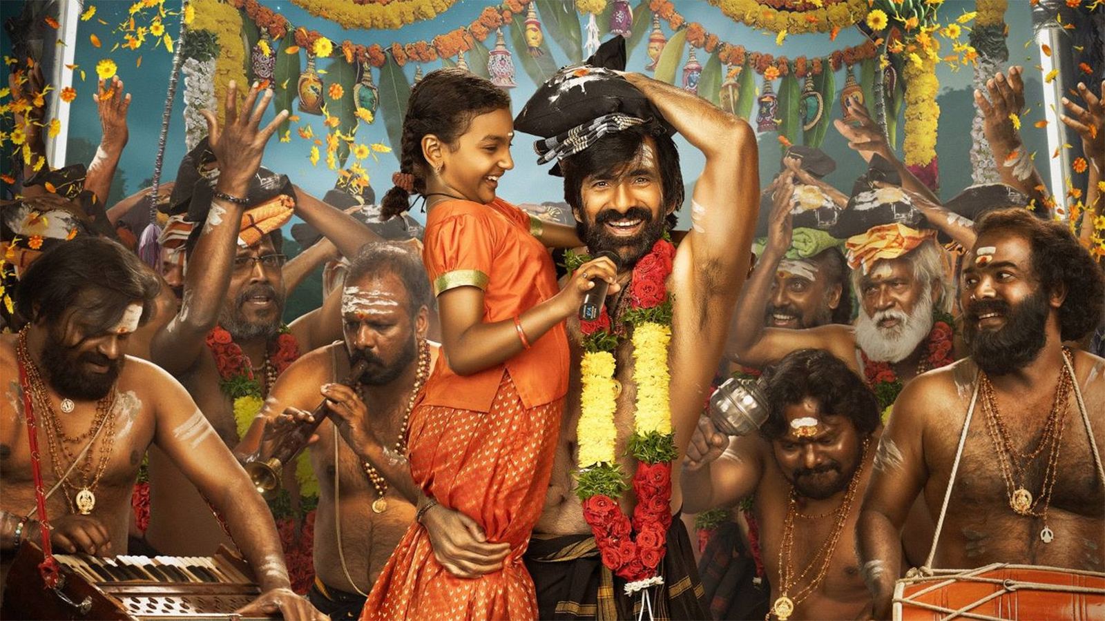 Ravi Teja in Irumudi promotional poster