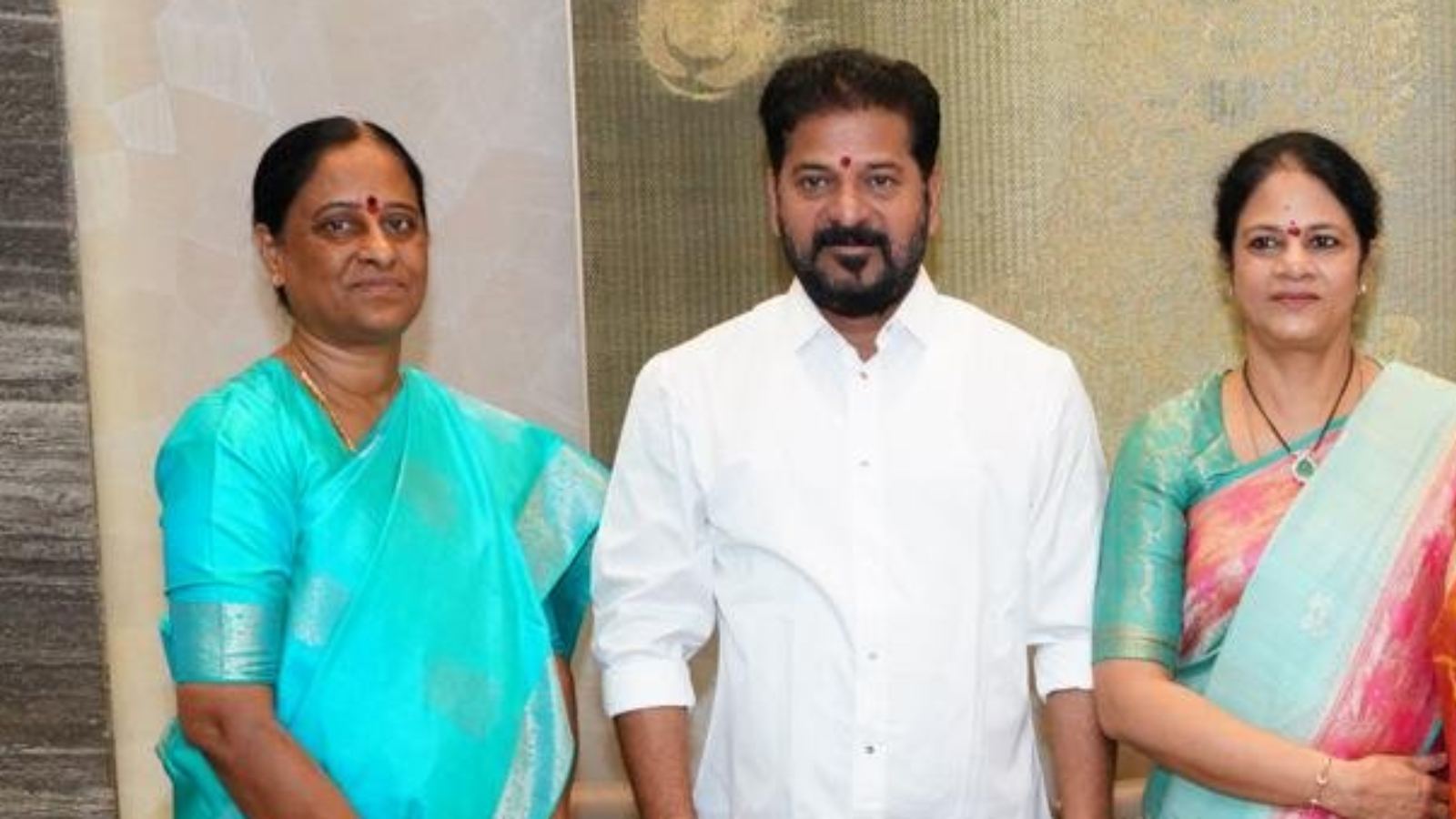 Revanth Reddy and Konda Surekha
