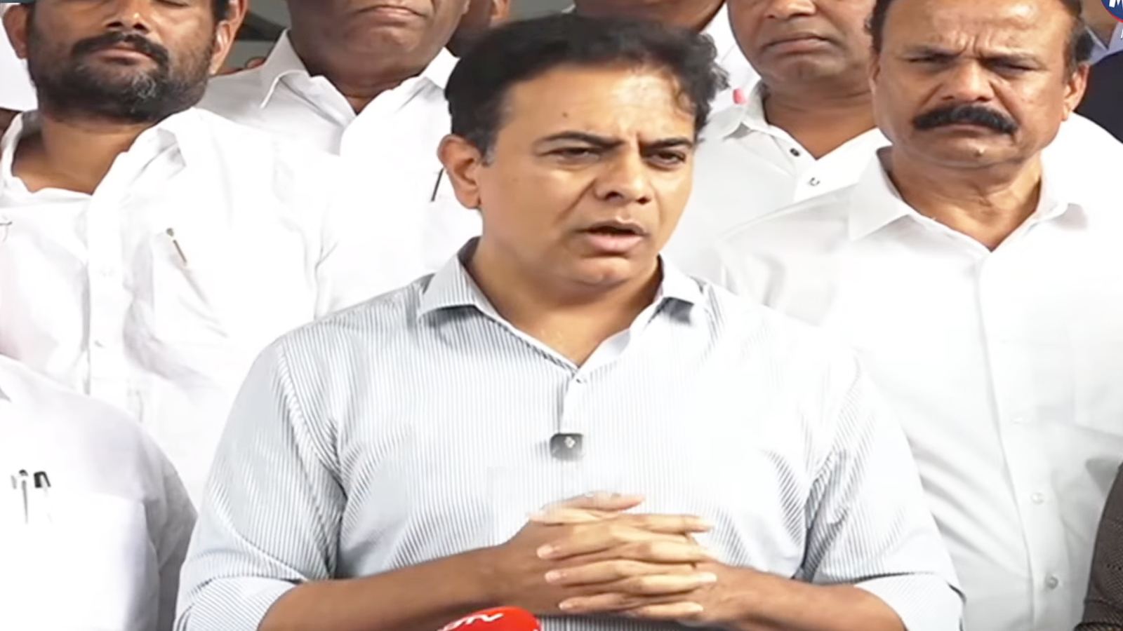 KTR Revanth Reddy land row