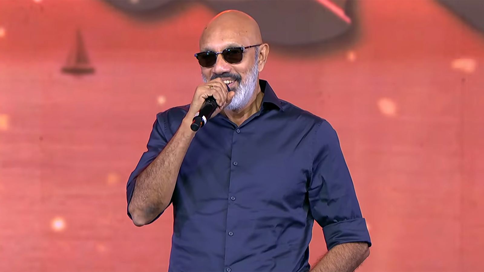 Sathyaraj at Mandaadi pre-release event