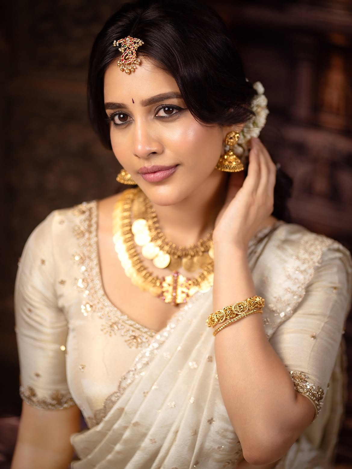 Nabha Natesh Radiates Regal Indian Fashion Style
