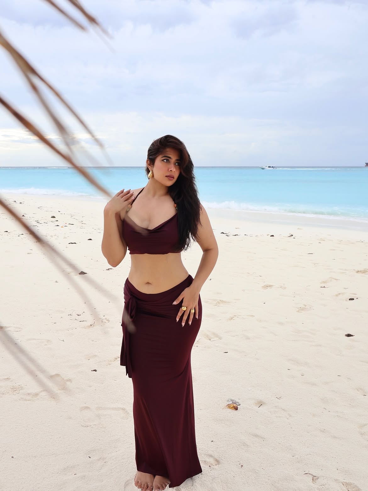 Nikita Sharma Strikes Bold Coastal Style Pose