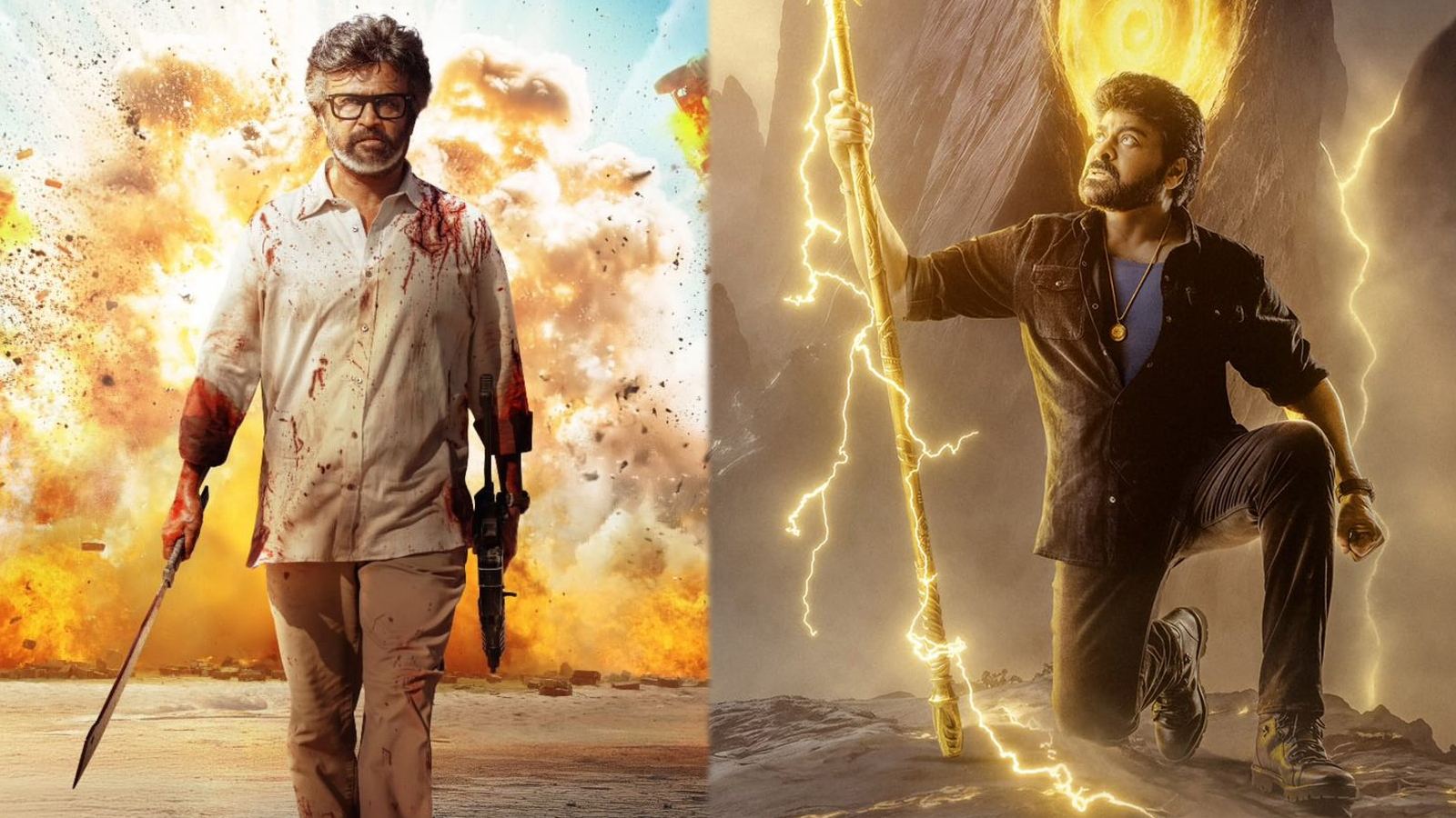 Caption: Rajini and Chiru clash returns