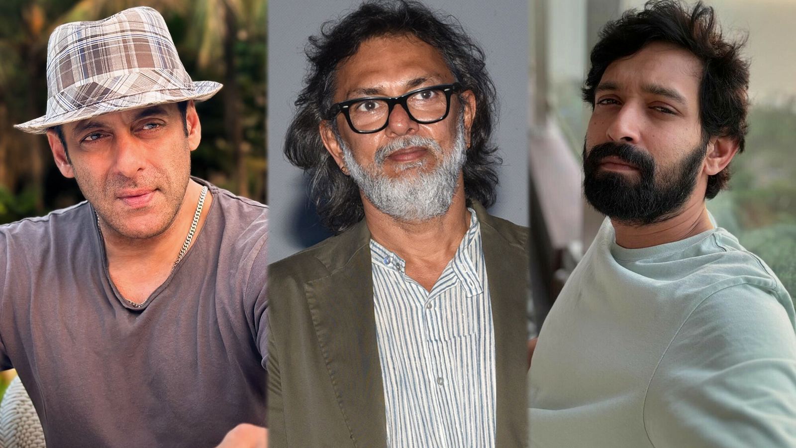Rakeysh Mehra with Salman and Vikrant