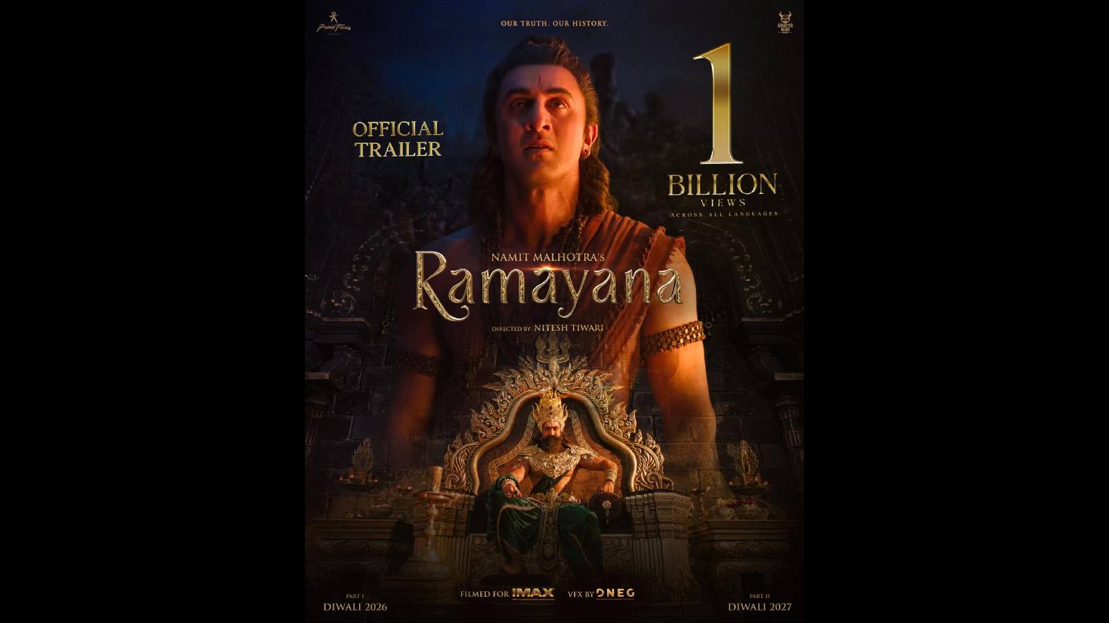Ramayana Trailer creates history