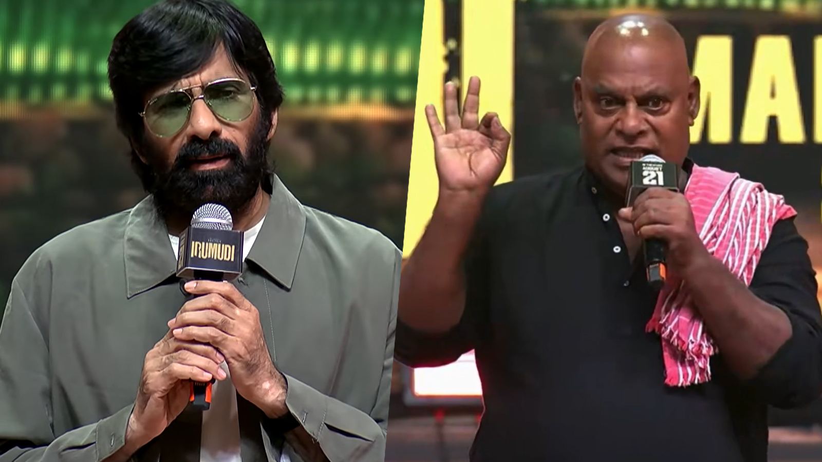 Ravi Teja at Irumudi pre-release event