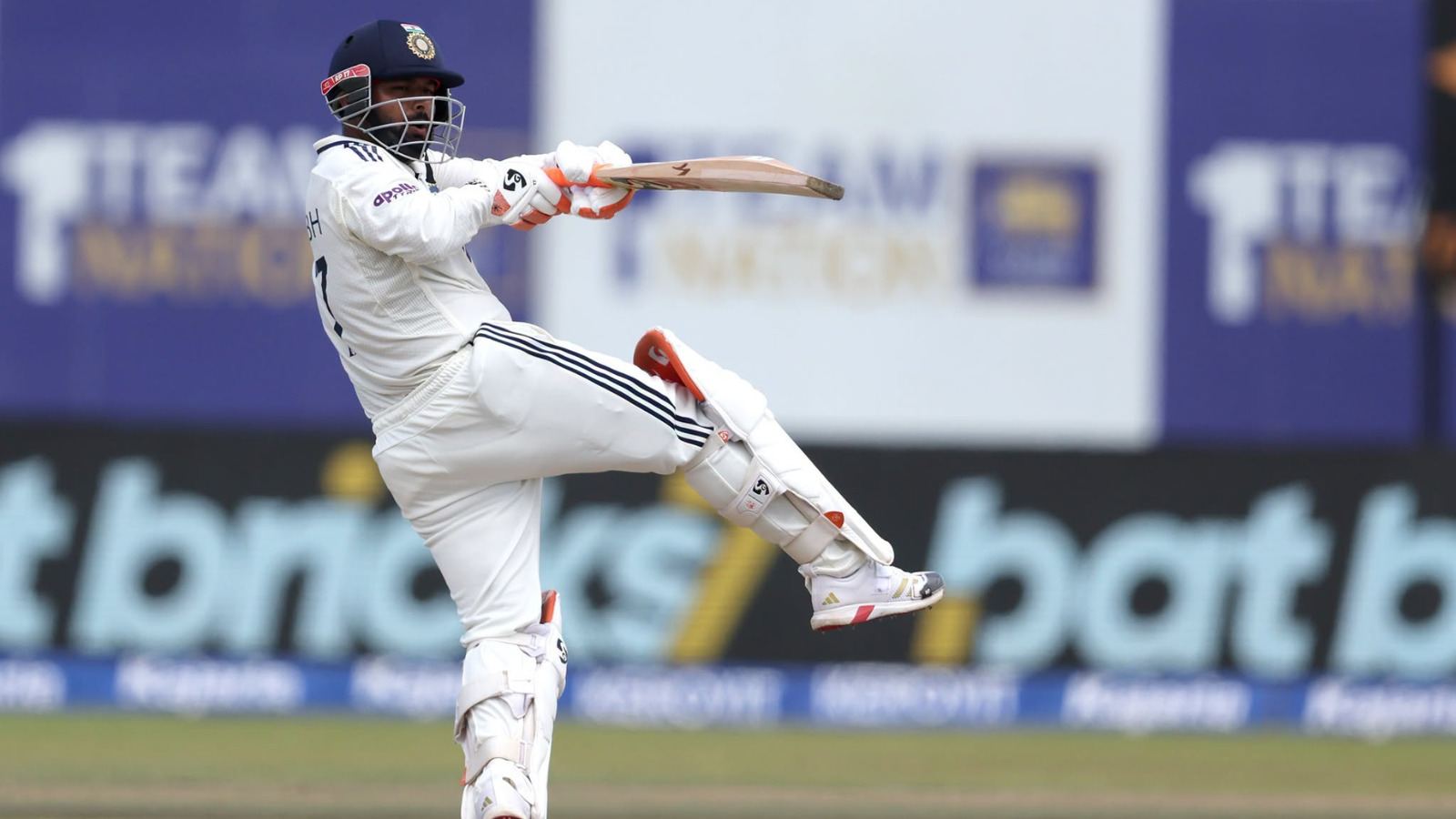 Rishabh Pant celebrates 100 Test sixes record
