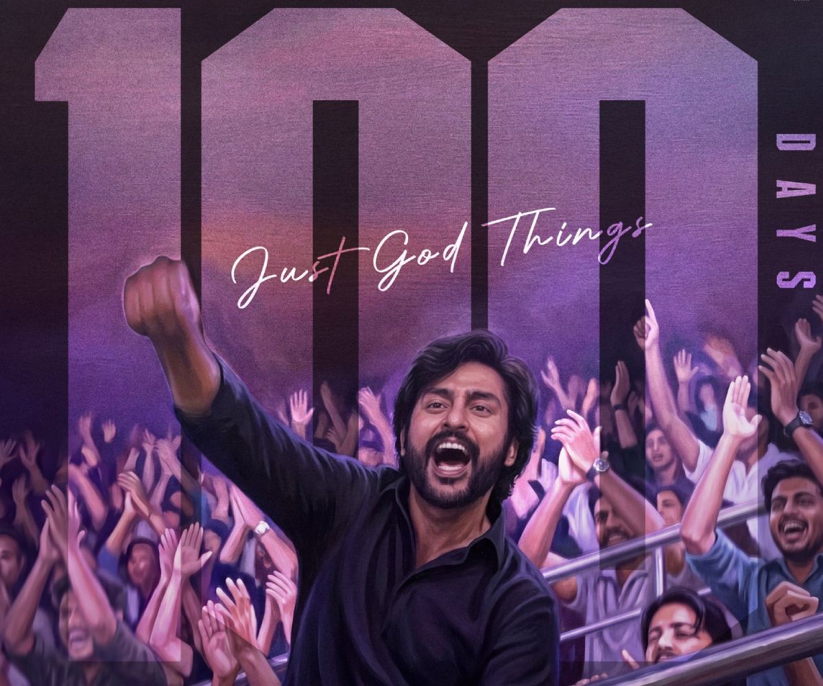 RJ Balaji Karuppu 100th day poster