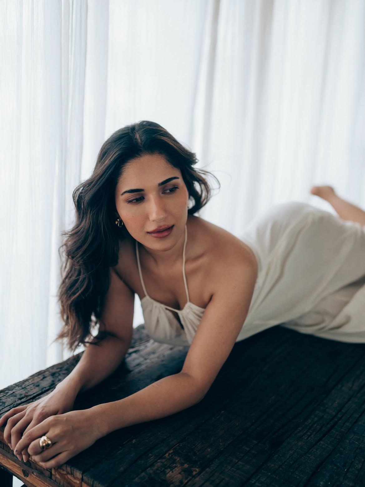 Ruhani Sharma Minimal Glam In Stylish White Dress