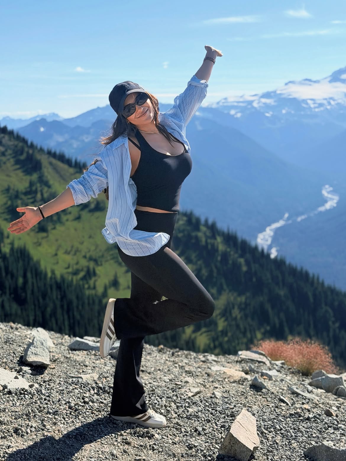 Ruhani Sharma Graceful Pose Amid Scenic Landscapes