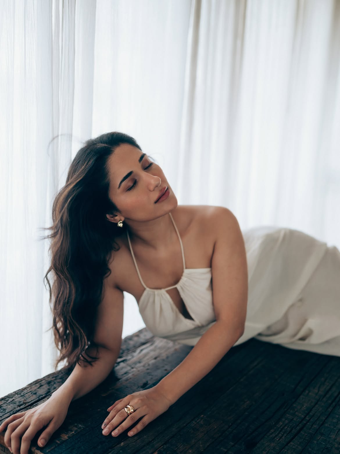 Ruhani Sharma Gives Soft Glam Fashion Pose Indoors