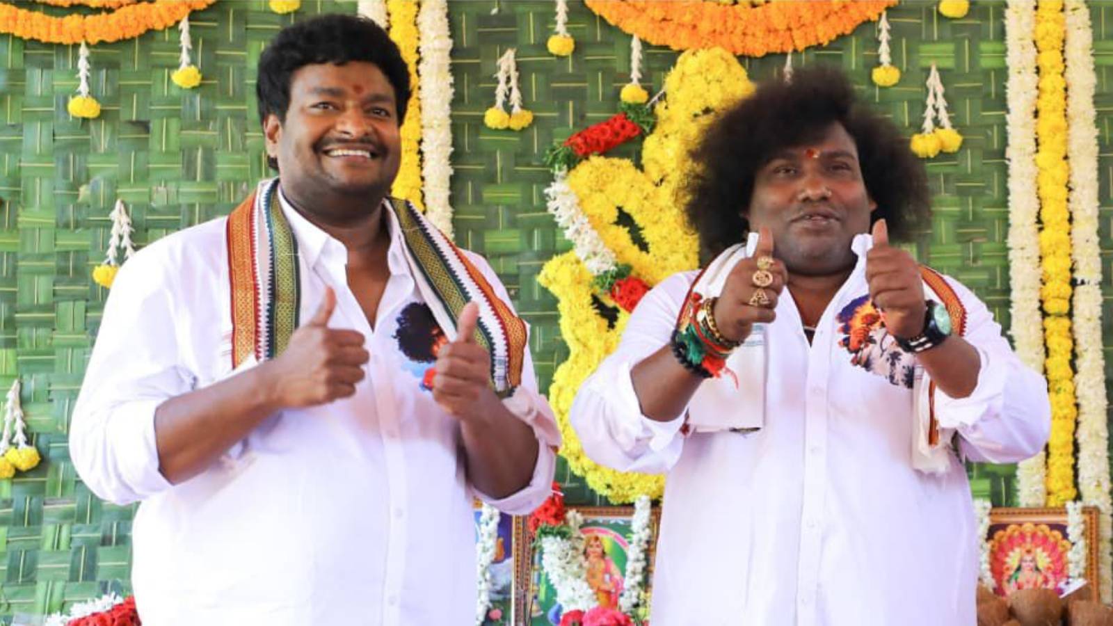 Satya and Yogi Babu in Golden Bhagyam